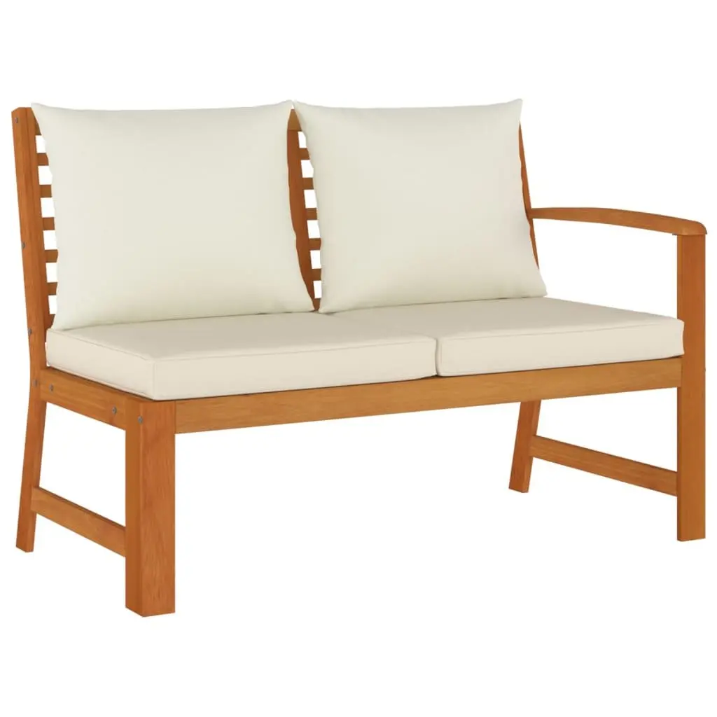 Garden Dining Set Solid Acacia Wood 9 Piece Outdoor Furniture Brown with Cushions