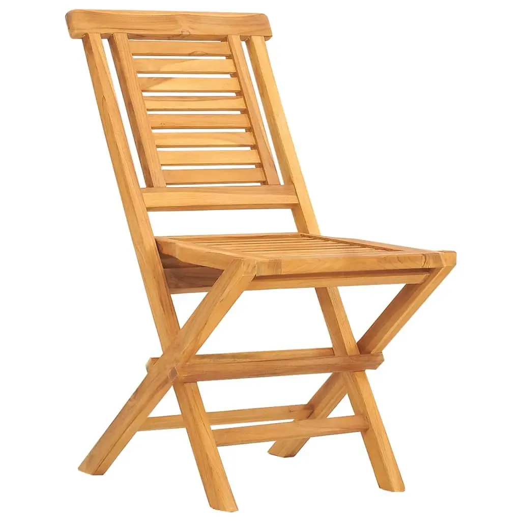7 Piece Outdoor Garden Dining Set Solid Teak Wood Foldable Table Chair Brown