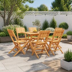 Practical 7 Piece Dining Set for Your Outdoor Events
