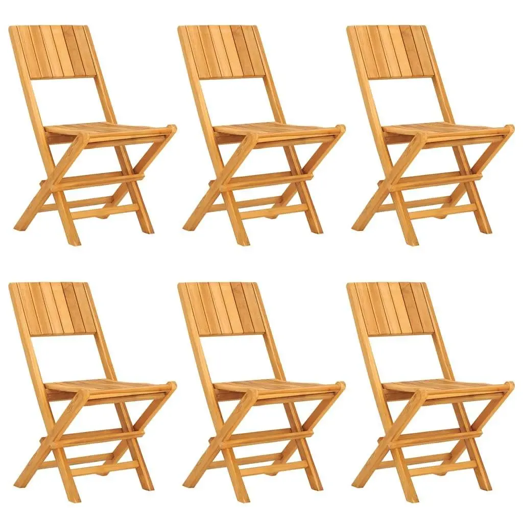7 Piece Outdoor Garden Dining Set Solid Teak Wood Folding Table Brown Backrest Chairs Parasol Hole