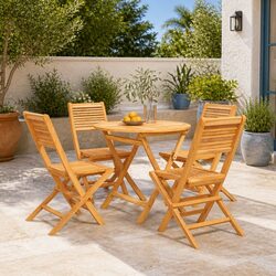 Versatile 5-Piece Garden Dining Set for Outdoor Use