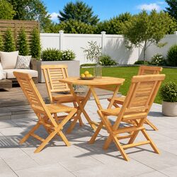 Practical 5 Piece Outdoor Dining Set for Gatherings