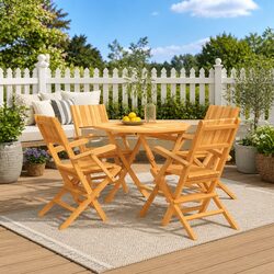 Practical 5 Piece Outdoor Dining Set for Any Space