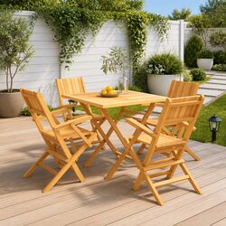 Functional 5 Piece Garden Dining Set for Your Patio