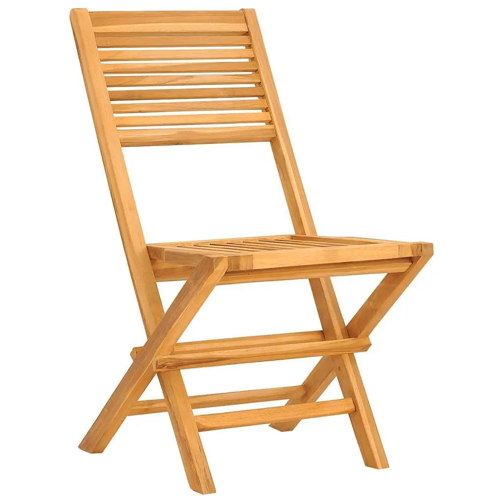 Garden Dining Set Wooden 5 Piece Outdoor Furniture Brown Foldable Patio Table Chairs