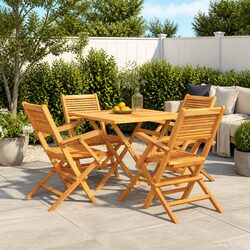 Perfect Addition for Outdoor Meals: 5 Piece Dining Set