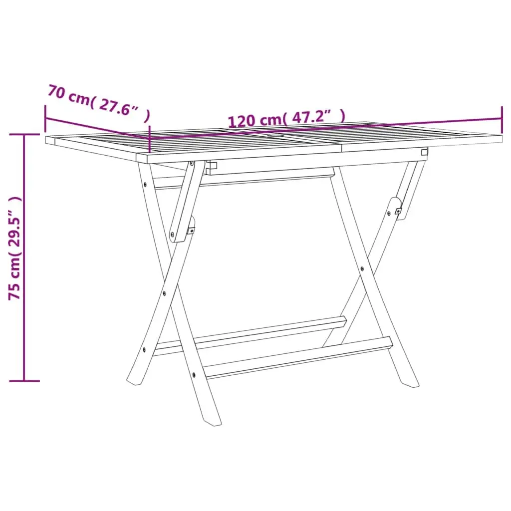 Garden Dining Set 5 Piece Outdoor Furniture Grey Wooden Table Chairs Foldable