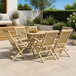 Practical 7 Piece Garden Dining Set for Your Home