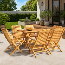 Versatile Folding Garden Chairs - 6 Piece Set for Home Use