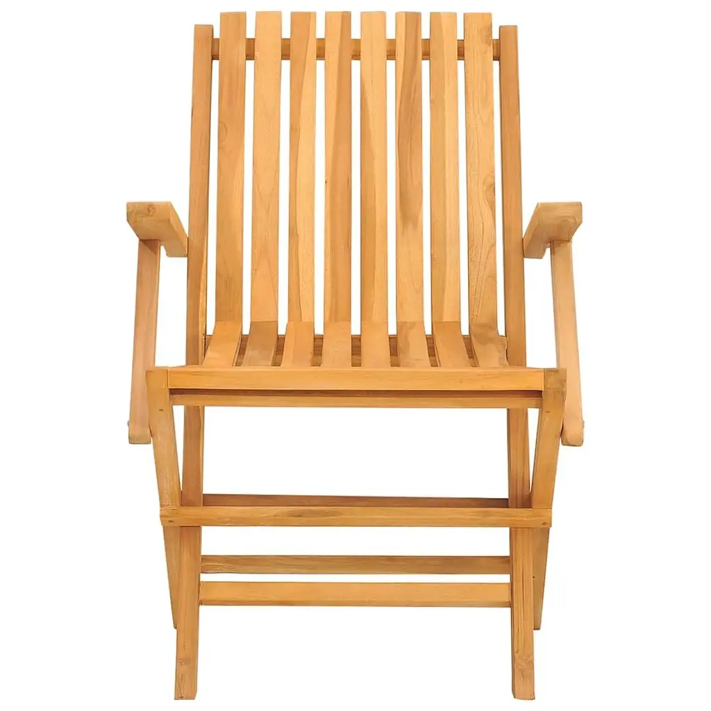 Wooden Folding Garden Chairs Set 8 Pieces Teak Brown 61 x 67 x 90 cm