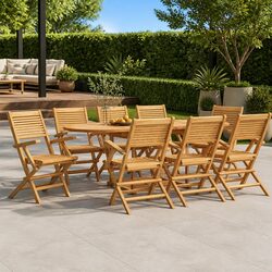 Practical 8-Piece Folding Chairs for Outdoor Use