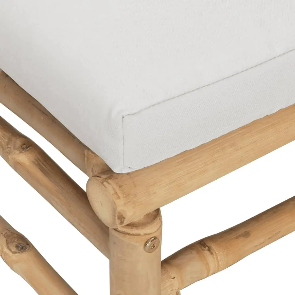 9 Piece Bamboo Lounge Set for Outdoor Use