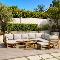 Versatile 11-Piece Garden Lounge Set for Every Outdoor Occasion