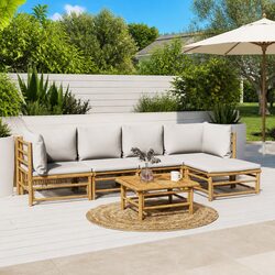 Versatile Bamboo Lounge Set for Your Outdoor Entertaining Needs