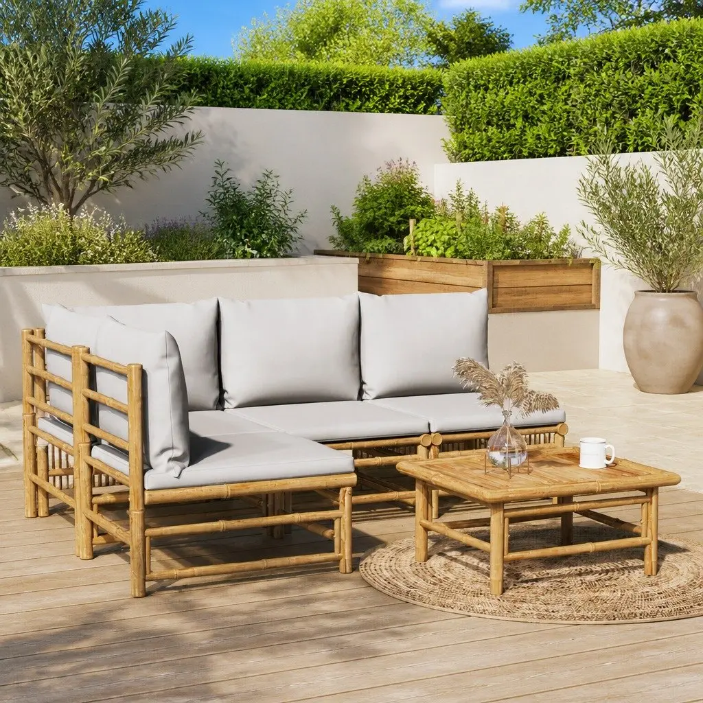 Bamboo Garden Set for Relaxation and Entertaining