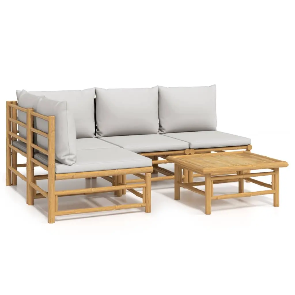 Bamboo Garden Set for Relaxation and Entertaining
