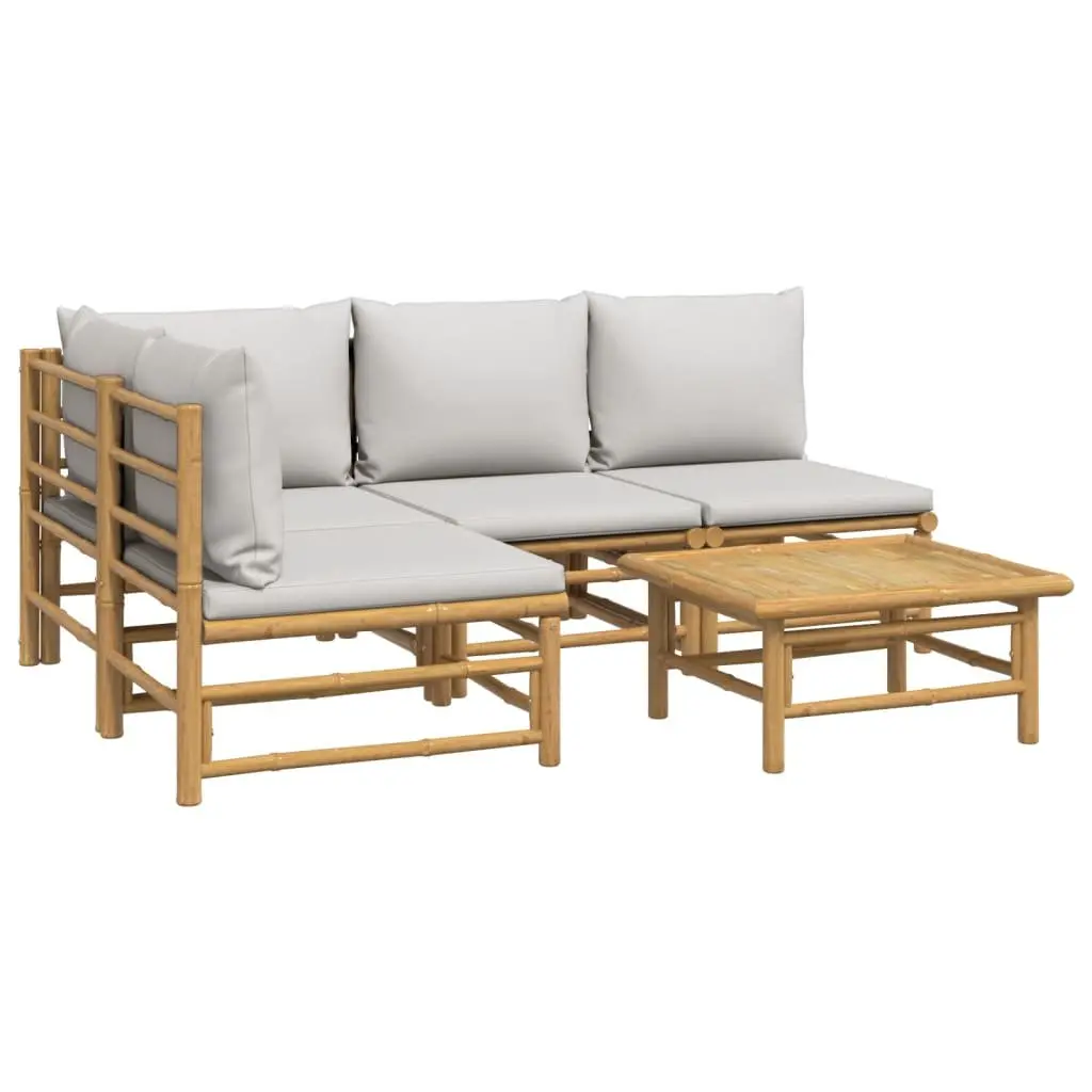 Bamboo Garden Set for Relaxation and Entertaining
