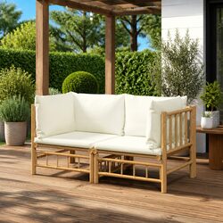 Practical Bamboo Outdoor Sofa Set for Your Garden