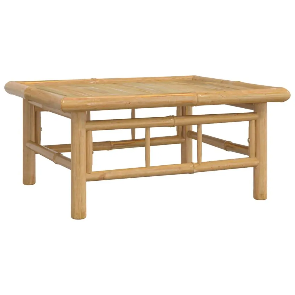 Garden Lounge Set 12 Piece Bamboo Outdoor Furniture with Cushions Brown