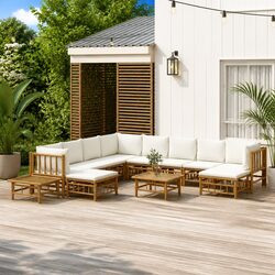 Ideal 12-Piece Bamboo Set for Your Outdoor Living Area