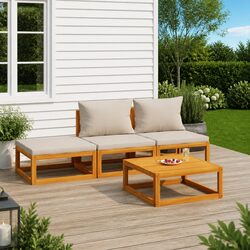 Practical 4 Piece Lounge Set for Your Outdoor Gatherings