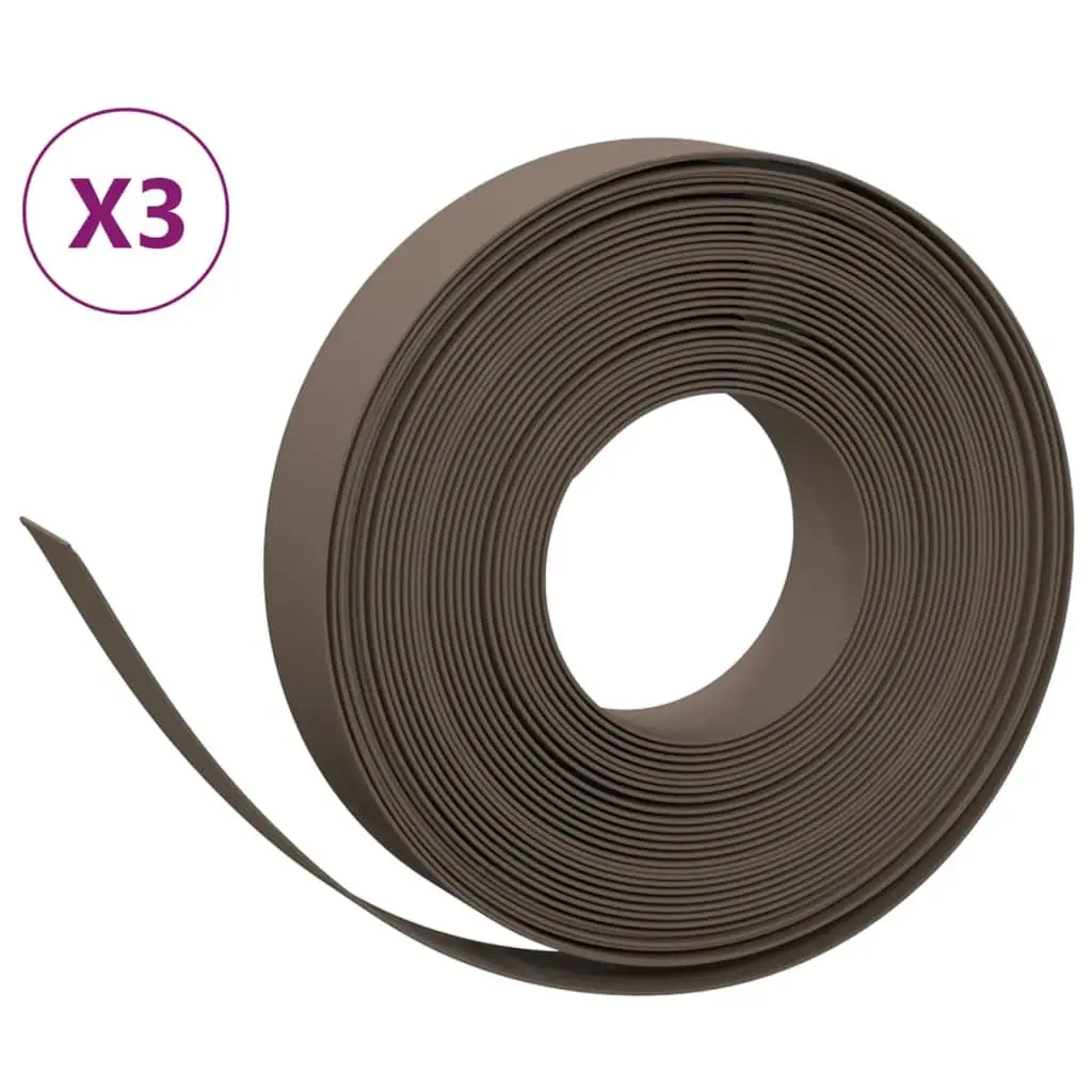 Brown Garden Edgings for Flower Beds and Paths
