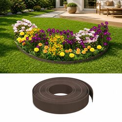 Practical Brown Garden Edgings for Any Garden Layout