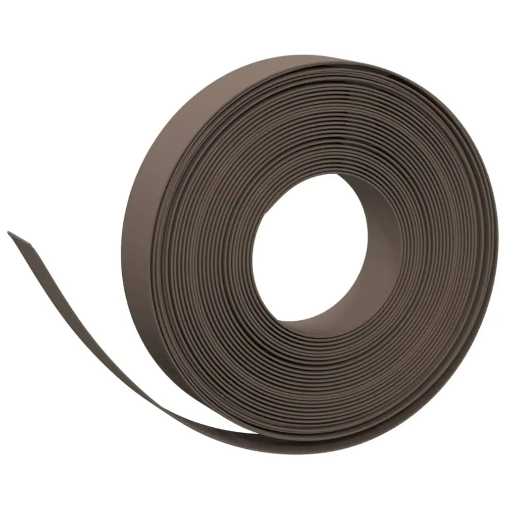 Garden Edging Borders Flexible Polyethylene 10 m Brown
