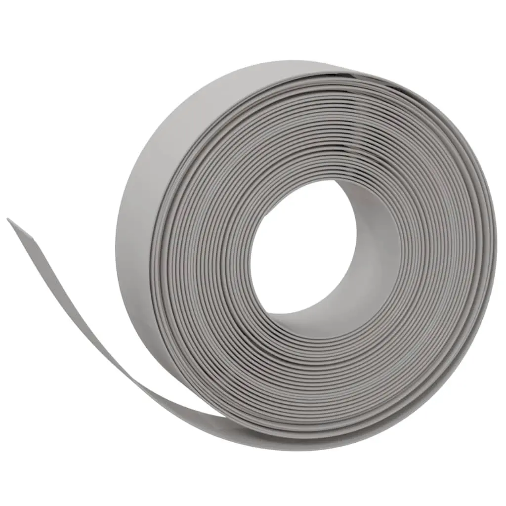 Garden Edging Flexible Polyethylene 10 m Grey 3 Pieces