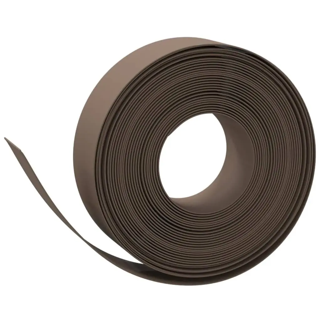 Garden Edging Borders 3 pcs Brown Flexible Lawn Edge 10 m Outdoor Lawn Edging