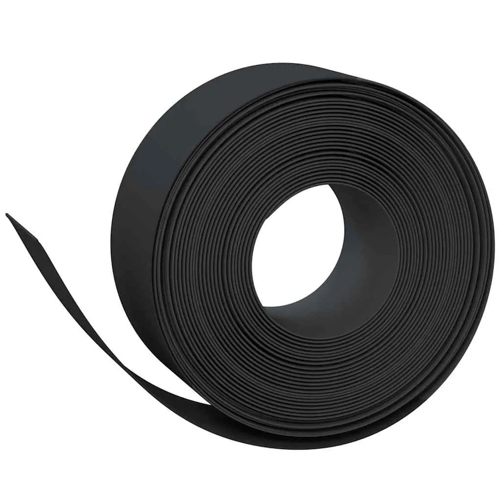 Garden Edging Flexible Polyethylene 10m Black