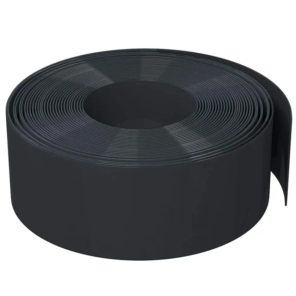 Garden Edging Flexible Polyethylene 10m Black