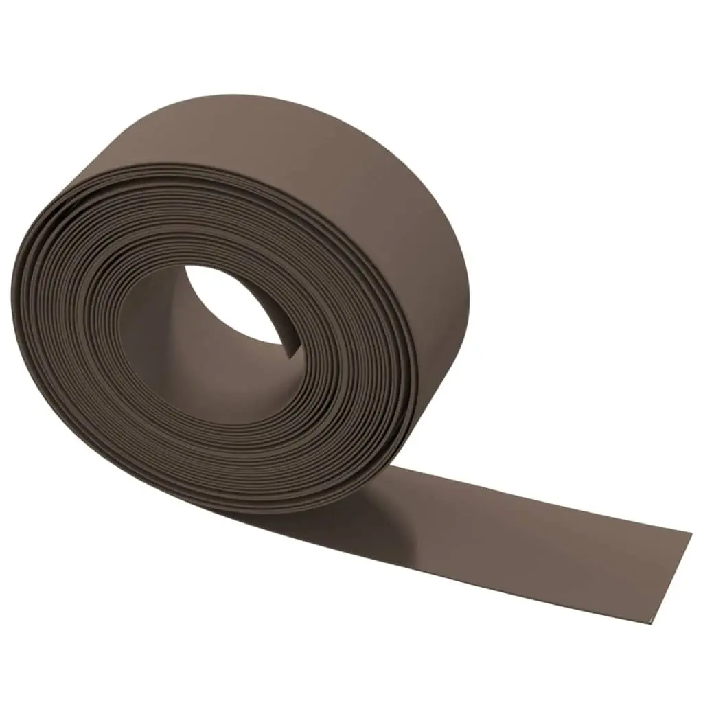 Garden Edging Border Polyethylene 10 m Brown Flexible