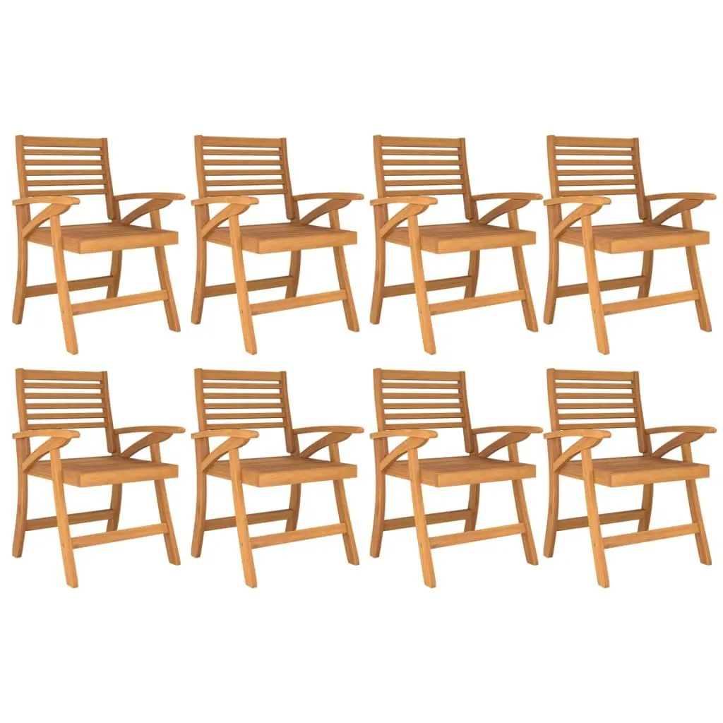 9-Piece Garden Dining Set in Solid Acacia Wood