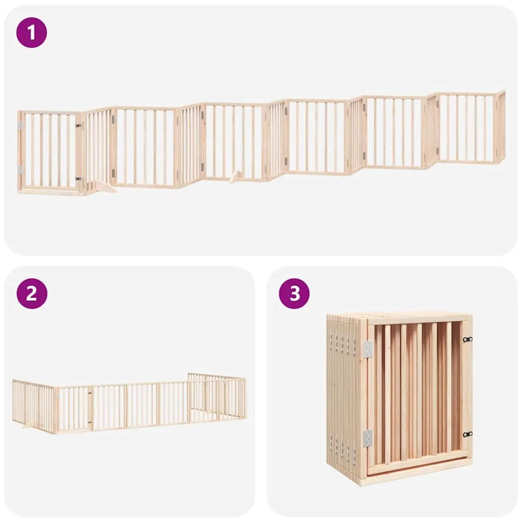 Dog Gate for Various Home Settings, 12 Panels