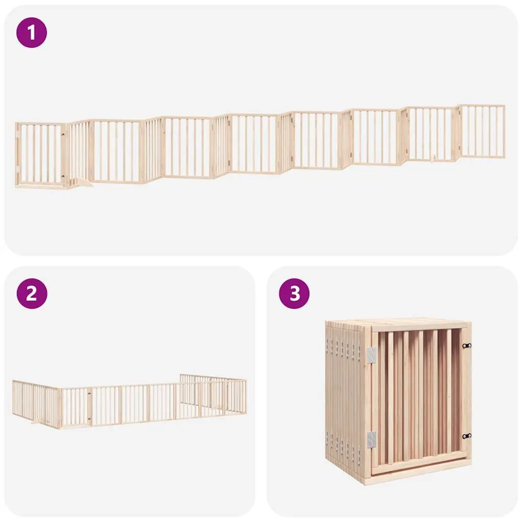 15-Panel Dog Gate for Home Use, 750cm Length