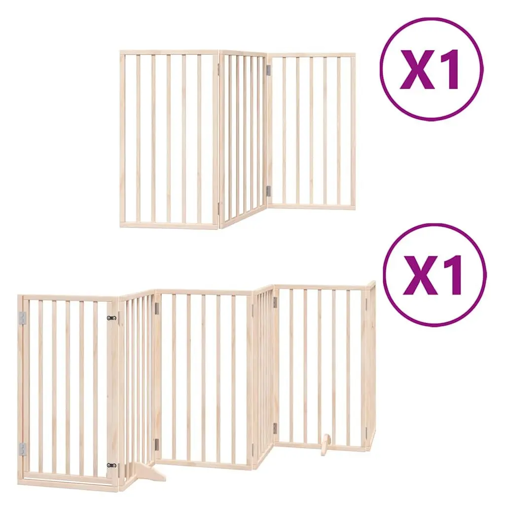 Foldable Dog Gate with Door Lock for Home Use