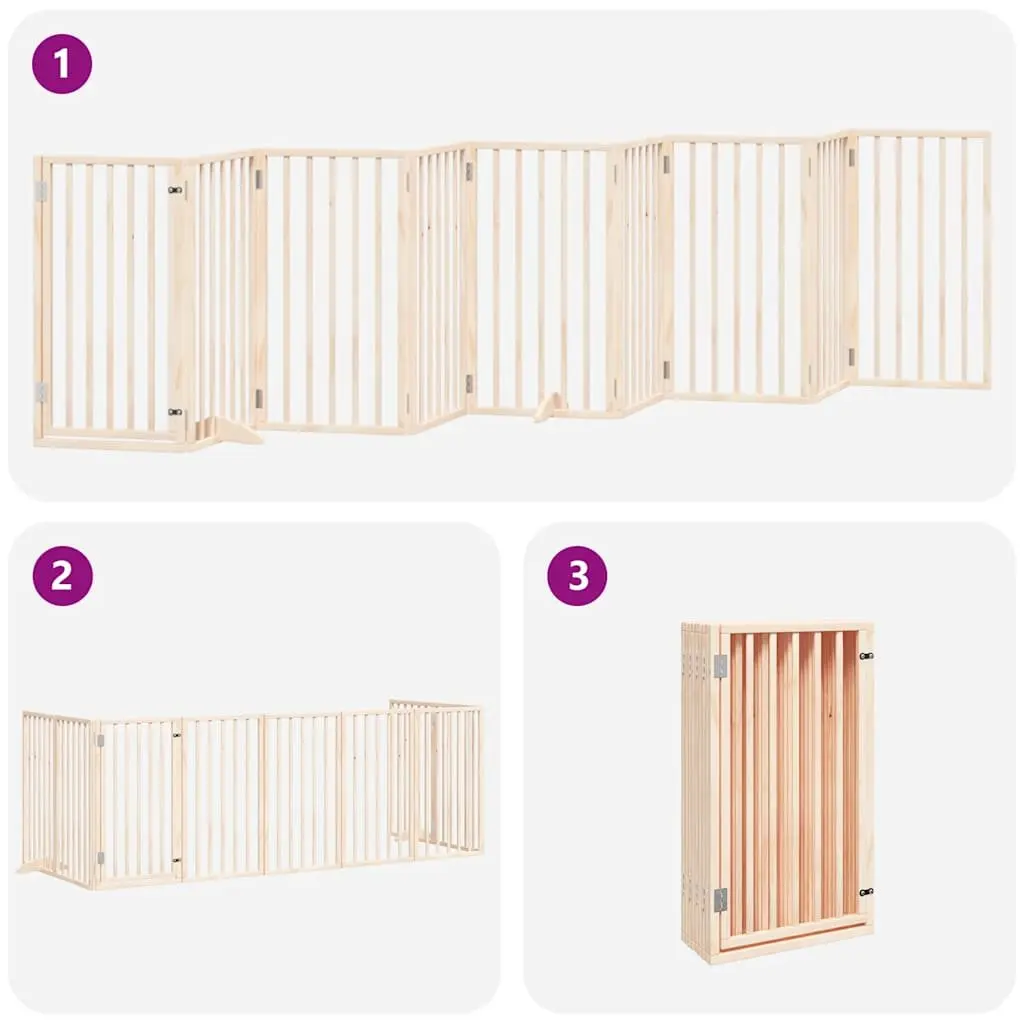 Foldable Dog Gate with Door Lock for Home Use