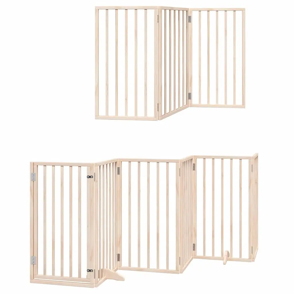Foldable Dog Gate with Door Lock for Home Use