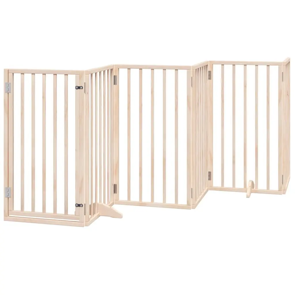 Foldable Dog Gate with Door Lock for Home Use