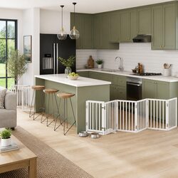 Functional Foldable Dog Gate for Easy Home Use