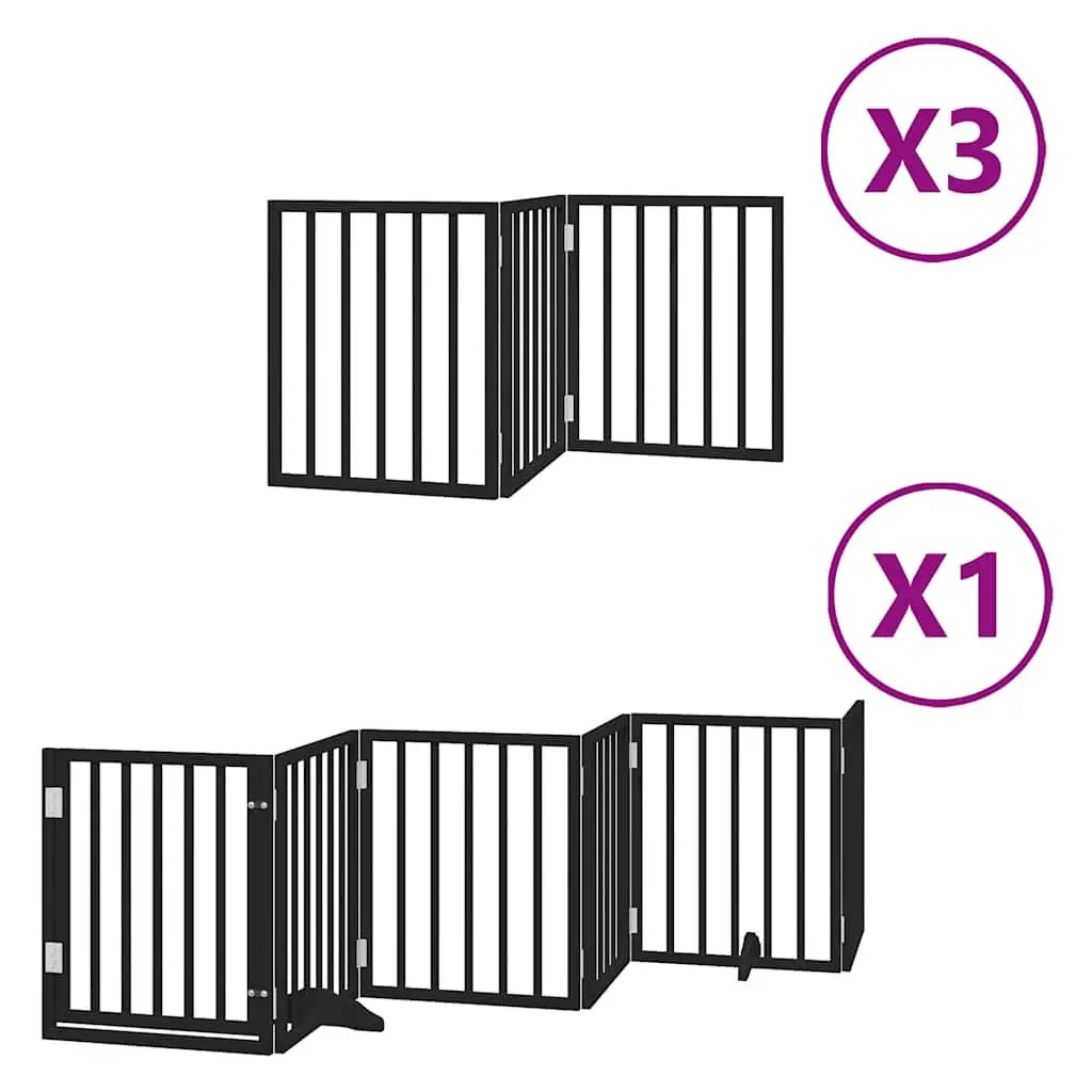 15-Panel Dog Gate for Stairs and Doorways