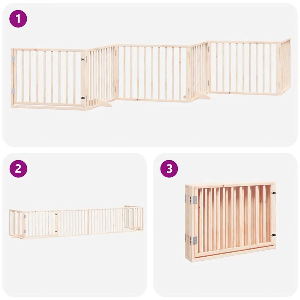 6 Panel Dog Gate for Indoor Use