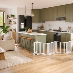 Ideal Foldable Dog Gate for Home Use, 6 Panels