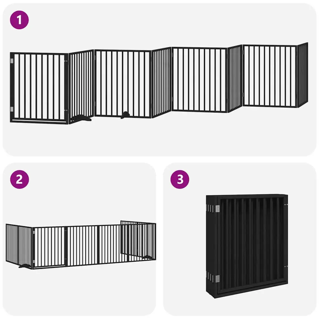 8-Panel Dog Gate for Indoor Use