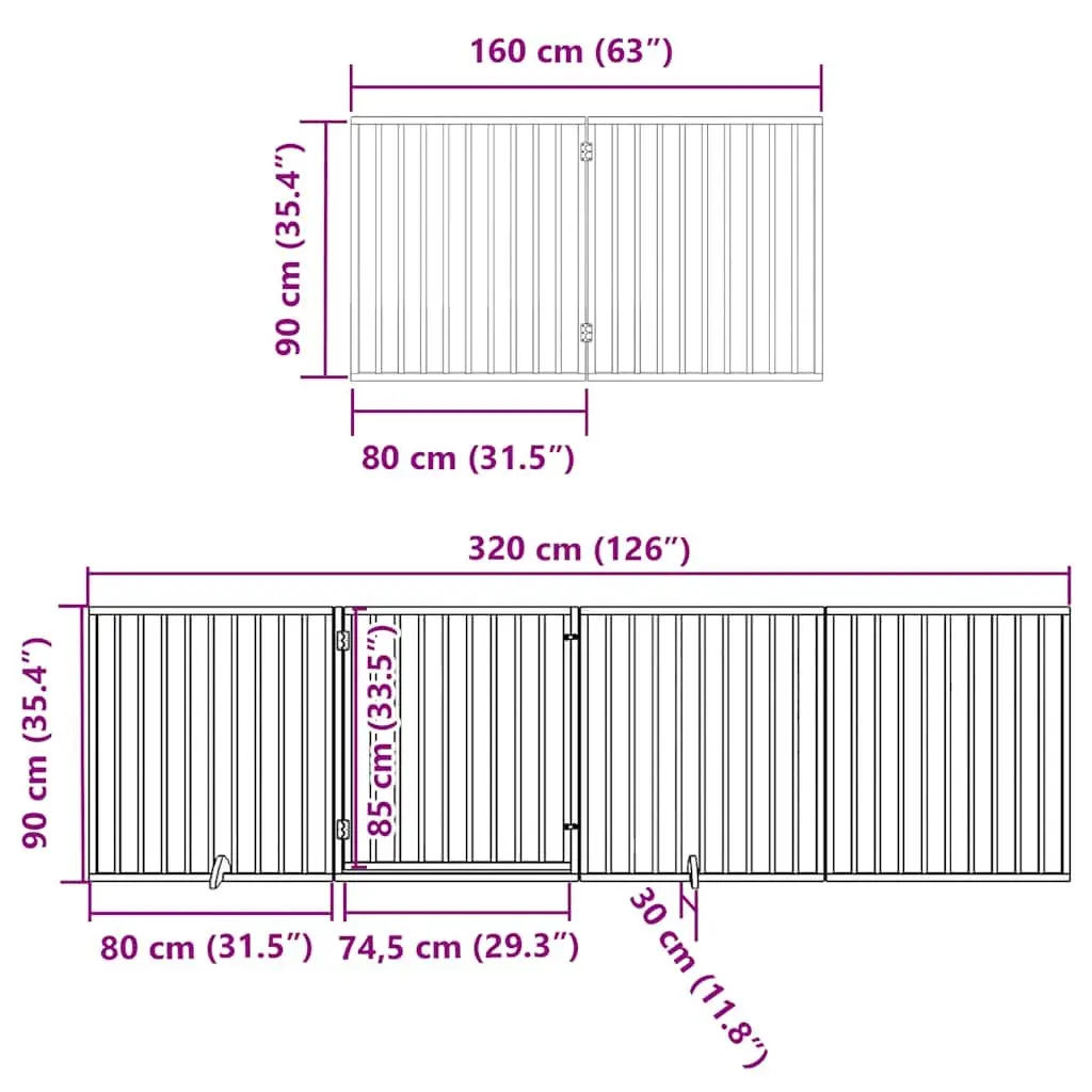 Dog Gate for Living Areas and Doorways