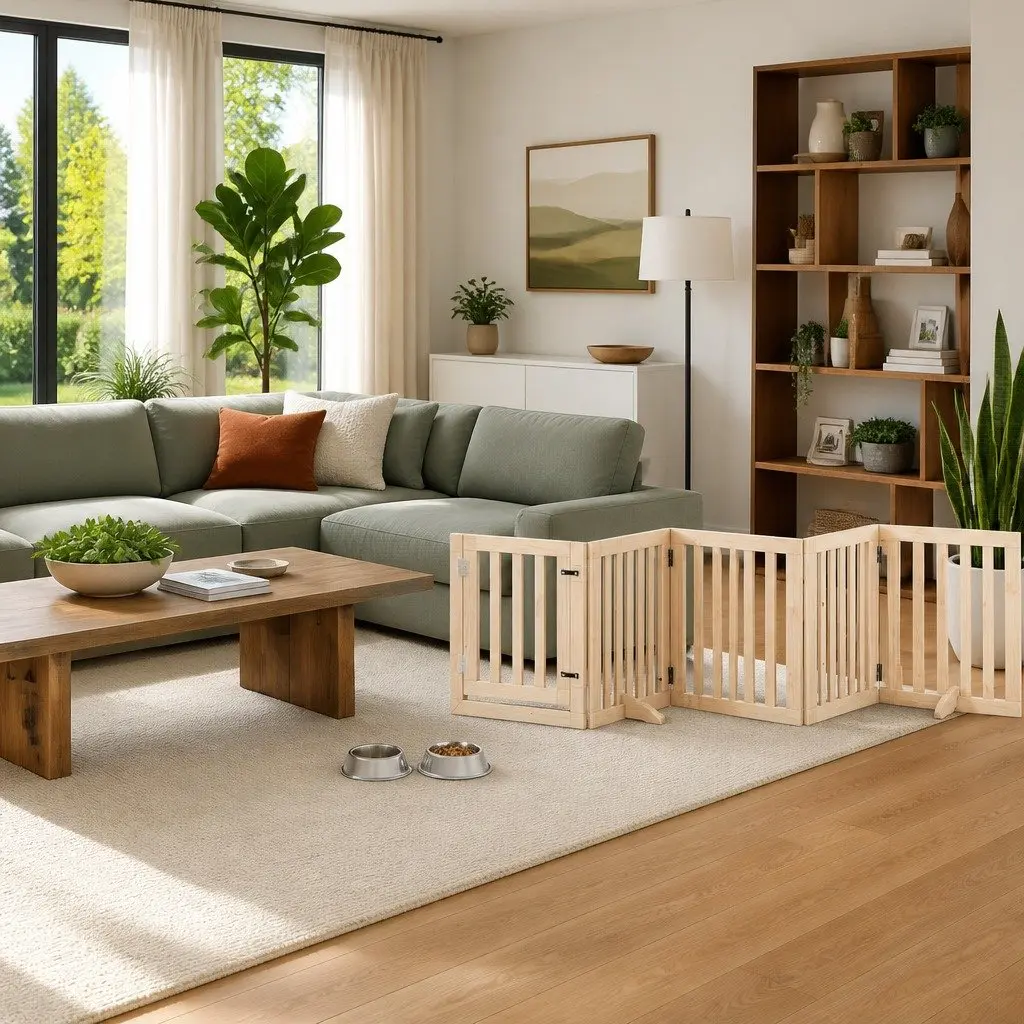 12 Panel Dog Gate for Home Use