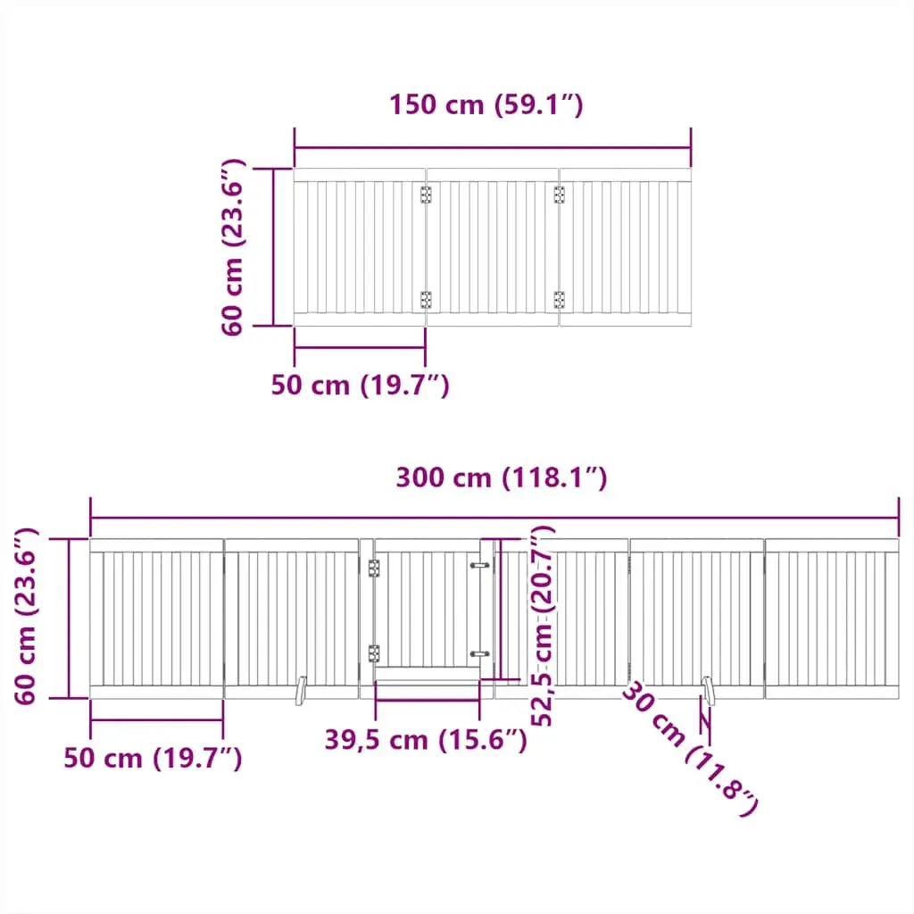 12 Panel Dog Gate for Home Use
