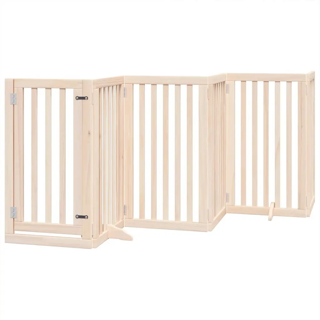 Foldable Dog Barrier with Secure Door Panel