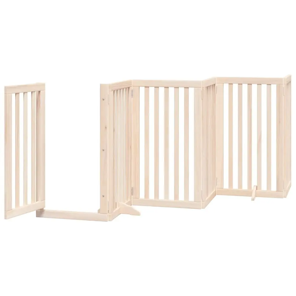 Foldable Dog Barrier with Secure Door Panel